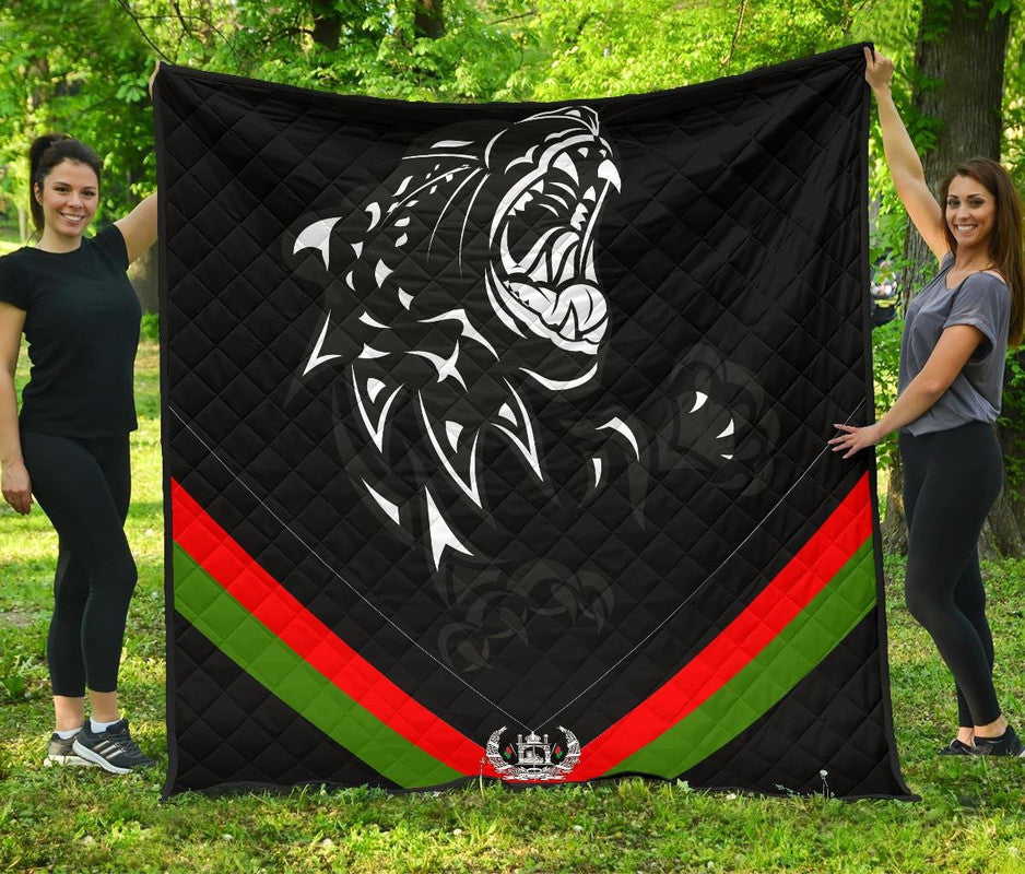 Quilts Afghanistan Coat Of Arm and Flag, LeoPard Patterns RLT8 - Wonder Print Shop