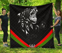 Quilts Afghanistan Coat Of Arm and Flag, LeoPard Patterns RLT8 - Wonder Print Shop