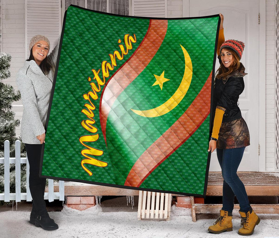 Mauritania Premium Quilt Mauritania Flag and Coat Of Arms RLT12 - Wonder Print Shop