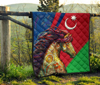 Azerbaijan Pride and Heritage Premium Quilt - Happy Independence Day RLT8 - Wonder Print Shop
