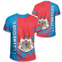 Luxembourg Coat Of Arms T Shirt Quarter Style RLT6 - Wonder Print Shop