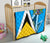 Saint Lucia Premium Quilt Flag With Coat Of Arms RLT6 - Wonder Print Shop