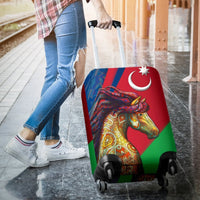 Azerbaijan Pride and Heritage Luggage Covers - Happy Independence Day RLT8 - Wonder Print Shop