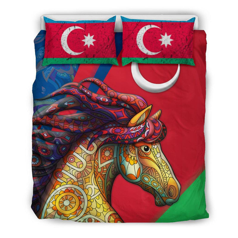 Azerbaijan Pride and Heritage Bedding Set - Happy Independence Day RLT8 - Wonder Print Shop