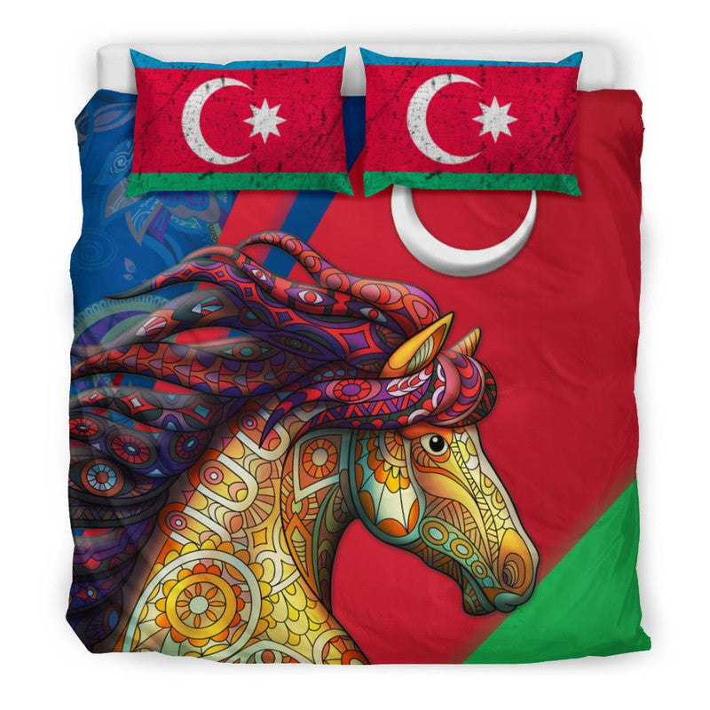 Azerbaijan Pride and Heritage Bedding Set - Happy Independence Day RLT8 - Wonder Print Shop