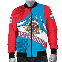 Luxembourg Men's Bomber Jacket Letzebuerg Coat of Arms RLT6 - Wonder Print Shop