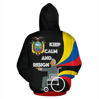 Ecuador Hoodie Keep Calm RLT12 - Wonder Print Shop