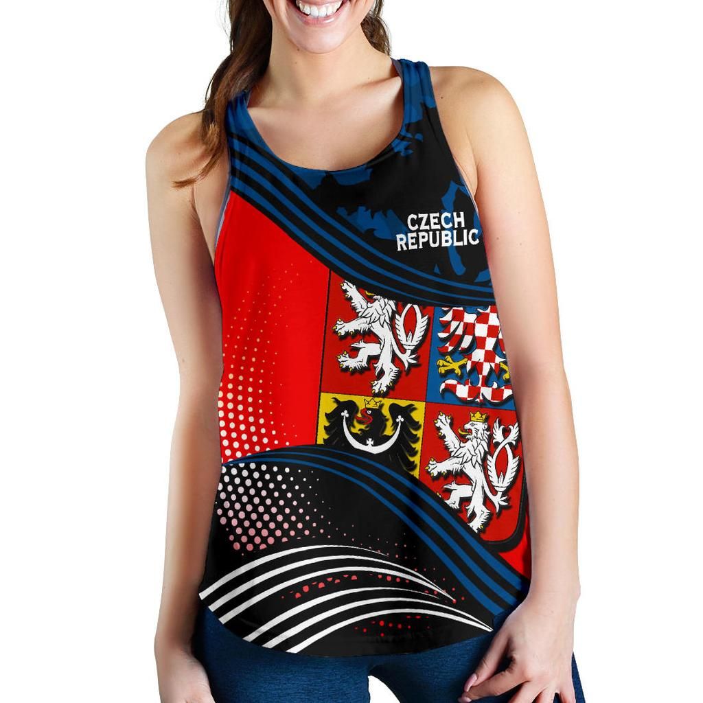 Czech Republic Racerback Tank Fall In The Wave RLT13 - Wonder Print Shop
