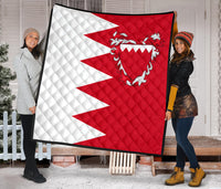 Bahrain Premium Quilt Flag Style RLT8 - Wonder Print Shop