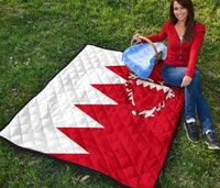 Bahrain Premium Quilt Flag Style RLT8 - Wonder Print Shop