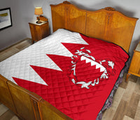 Bahrain Premium Quilt Flag Style RLT8 - Wonder Print Shop