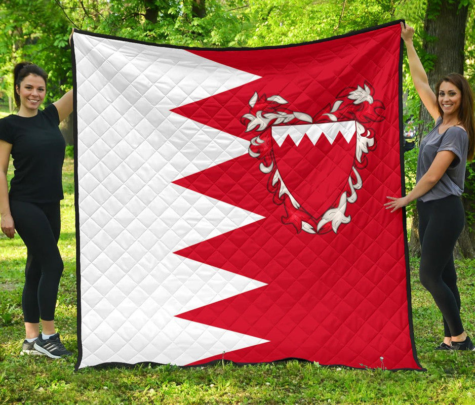 Bahrain Premium Quilt Flag Style RLT8 - Wonder Print Shop