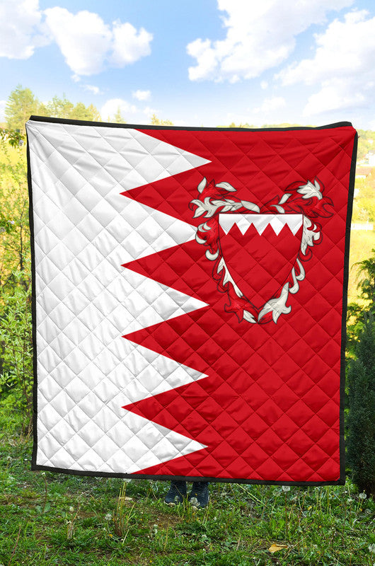 Bahrain Premium Quilt Flag Style RLT8 - Wonder Print Shop