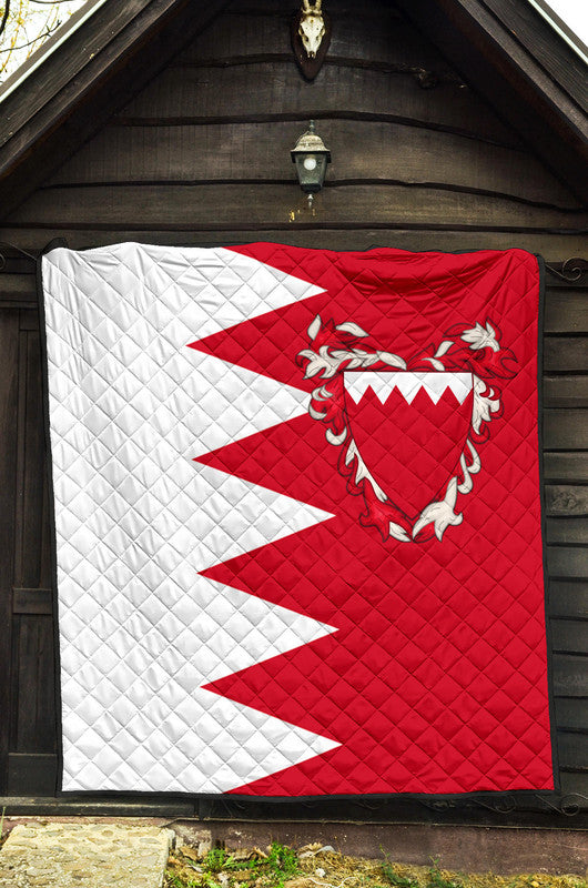 Bahrain Premium Quilt Flag Style RLT8 - Wonder Print Shop