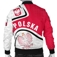 Polska Poland Men's Bomber Jacket Poland Coat Of Arms RLT7 - Wonder Print Shop
