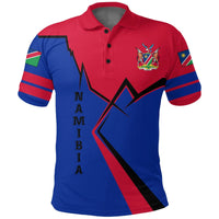 Namibia Polo Shirt Lightning RLT7 - Wonder Print Shop