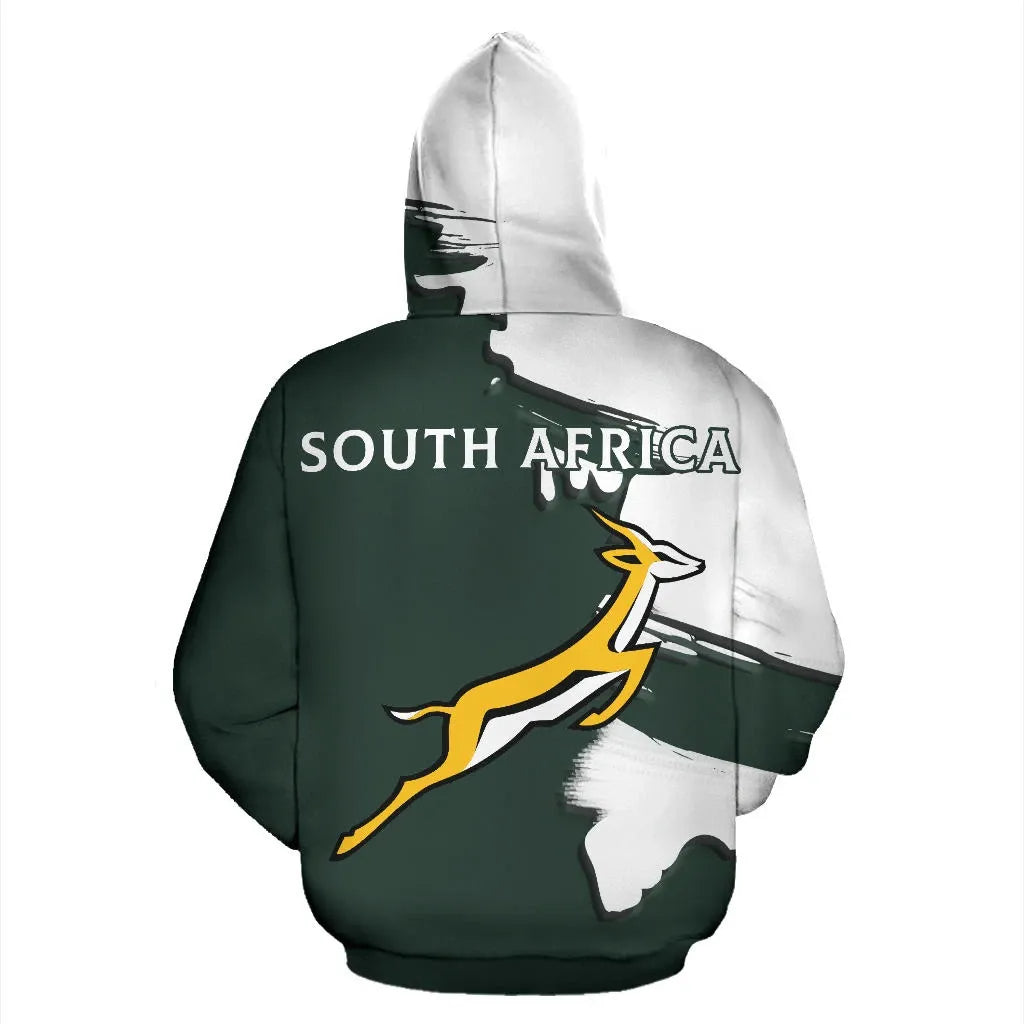 South Africa Coat Of Arms Unique Zip Hoodie Scratch Style RLT8 - Wonder Print Shop