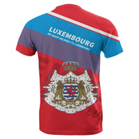 Luxembourg Flag Motto T Shirt Limited Style RLT6 - Wonder Print Shop