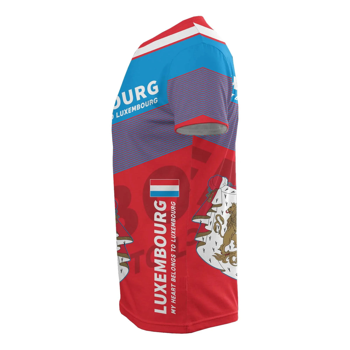 Luxembourg Flag Motto T Shirt Limited Style RLT6 - Wonder Print Shop