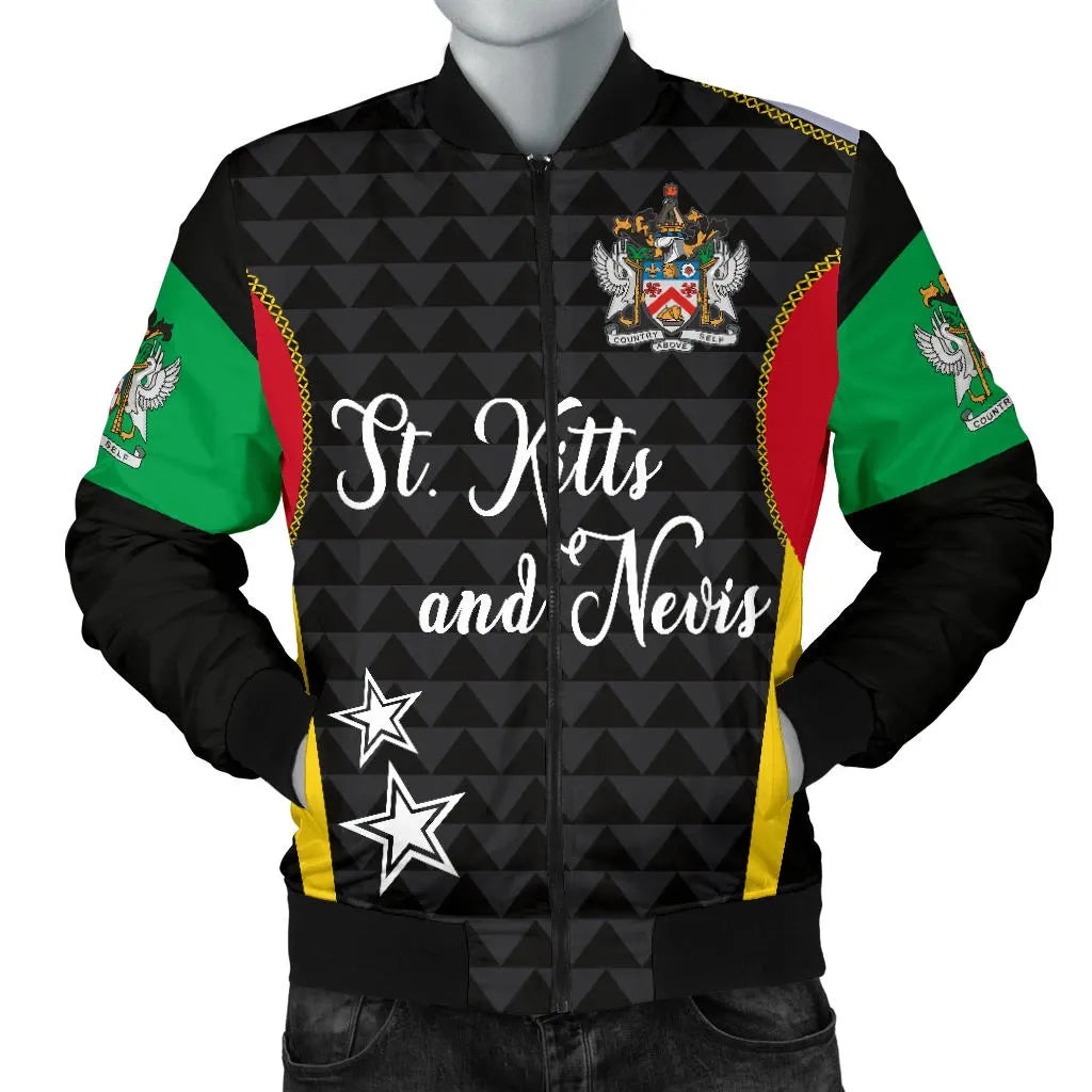 Saint Kitts and Nevis Men's Bomber Jacket Exclusive Edition RLT6 - Wonder Print Shop