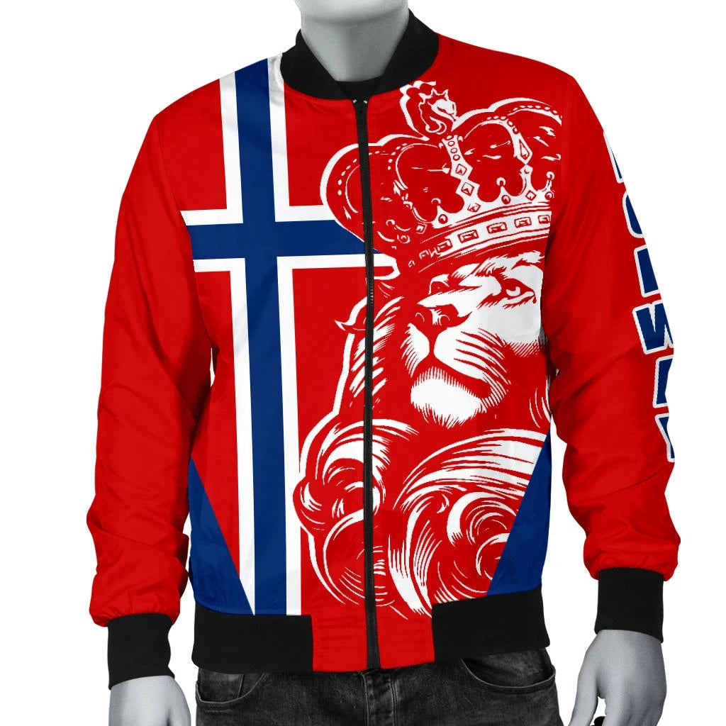 Norway Men's Bomber Jacket RLT7 - Wonder Print Shop