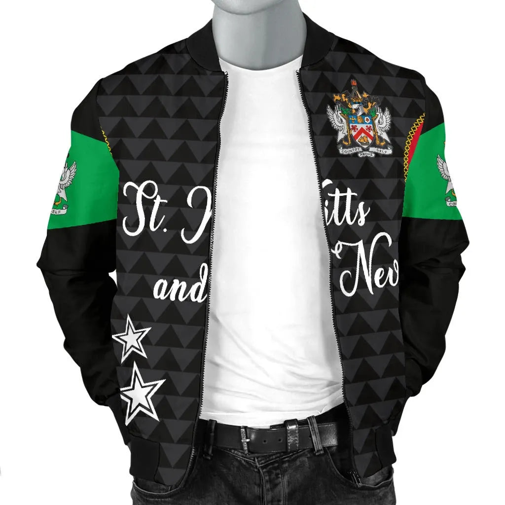 Saint Kitts and Nevis Men's Bomber Jacket Exclusive Edition RLT6 - Wonder Print Shop