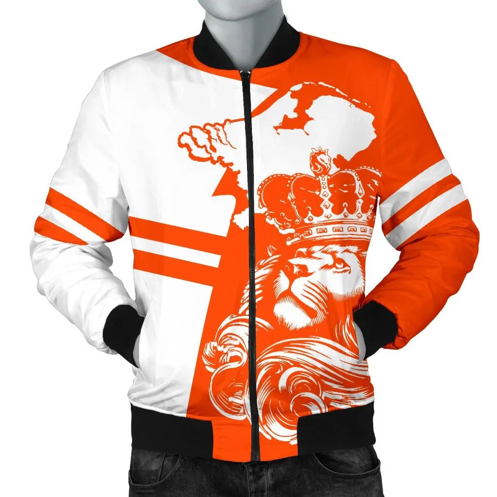 Netherlands Lion Men's Bomber Jacket RLT7 - Wonder Print Shop