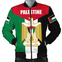 Wonder Print Shop Palestine Men's Bomber Jackets, Coat Of Arms Palestine RLT13 - Wonder Print Shop