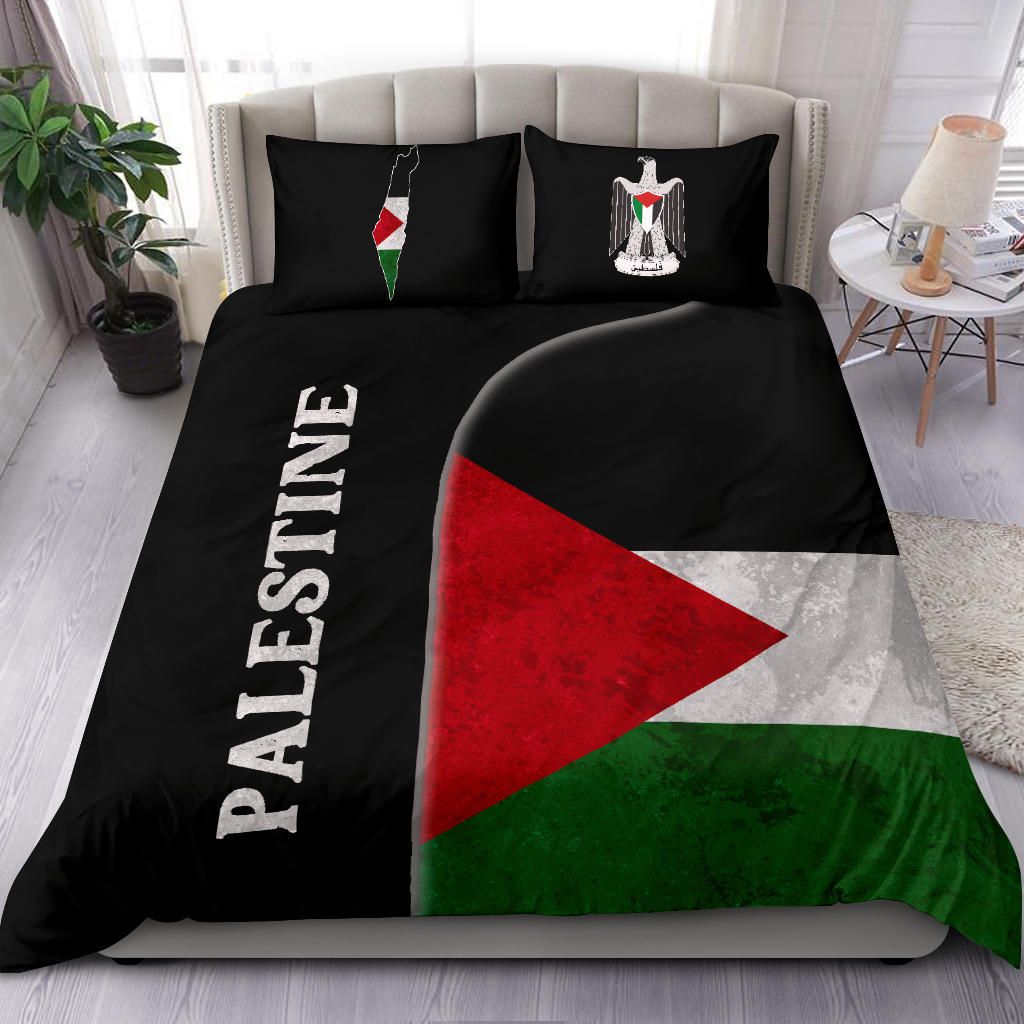 Palestine Flag Bedding Set Coat Of Arms RLT13 - Wonder Print Shop