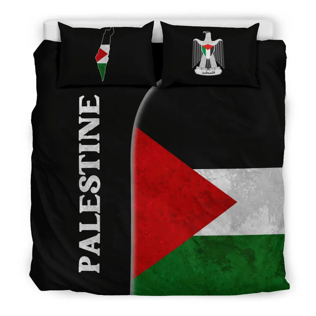 Palestine Flag Bedding Set Coat Of Arms RLT13 - Wonder Print Shop