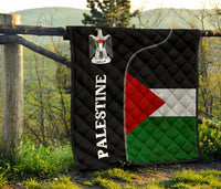 Palestine Flag Premium Quilt Coat Of Arms RLT13 - Wonder Print Shop