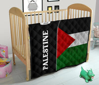 Palestine Flag Premium Quilt Coat Of Arms RLT13 - Wonder Print Shop