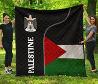 Palestine Flag Premium Quilt Coat Of Arms RLT13 - Wonder Print Shop