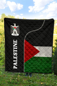 Palestine Flag Premium Quilt Coat Of Arms RLT13 - Wonder Print Shop