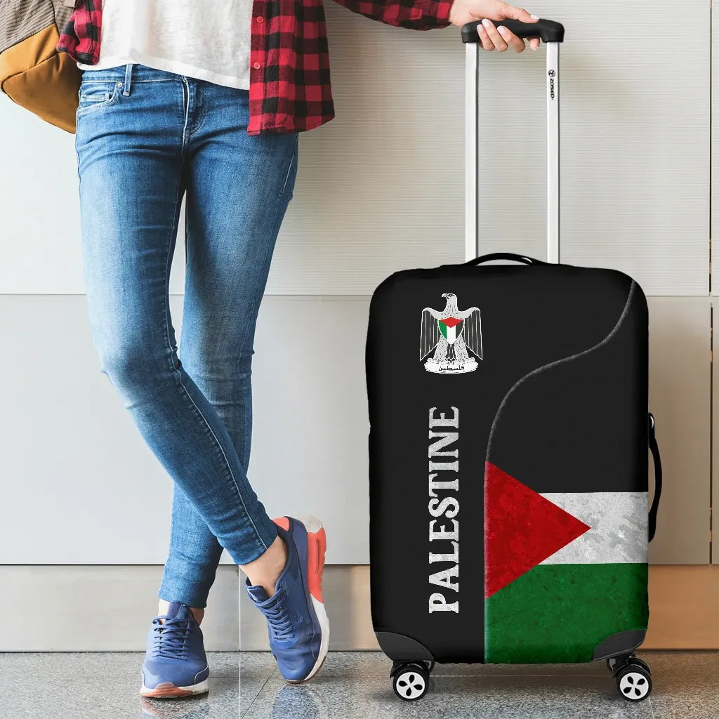Palestine Flag Luggage Covers Coat Of Arms RLT13 - Wonder Print Shop