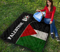 Palestine Flag Premium Quilt Coat Of Arms RLT13 - Wonder Print Shop