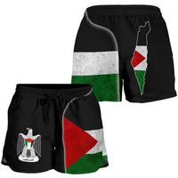 palestine-flag-womens-shorts-coat-of-arms