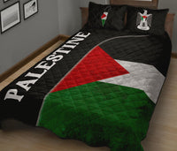 Palestine Flag Quilt Bed Set Coat Of Arms RLT13 - Wonder Print Shop