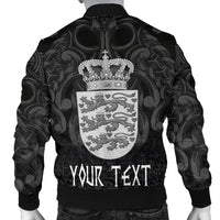 (Custom) Wonder Print Shop Bomber Jacket - Denmark Odin and Drakkar RLT13 - Wonder Print Shop