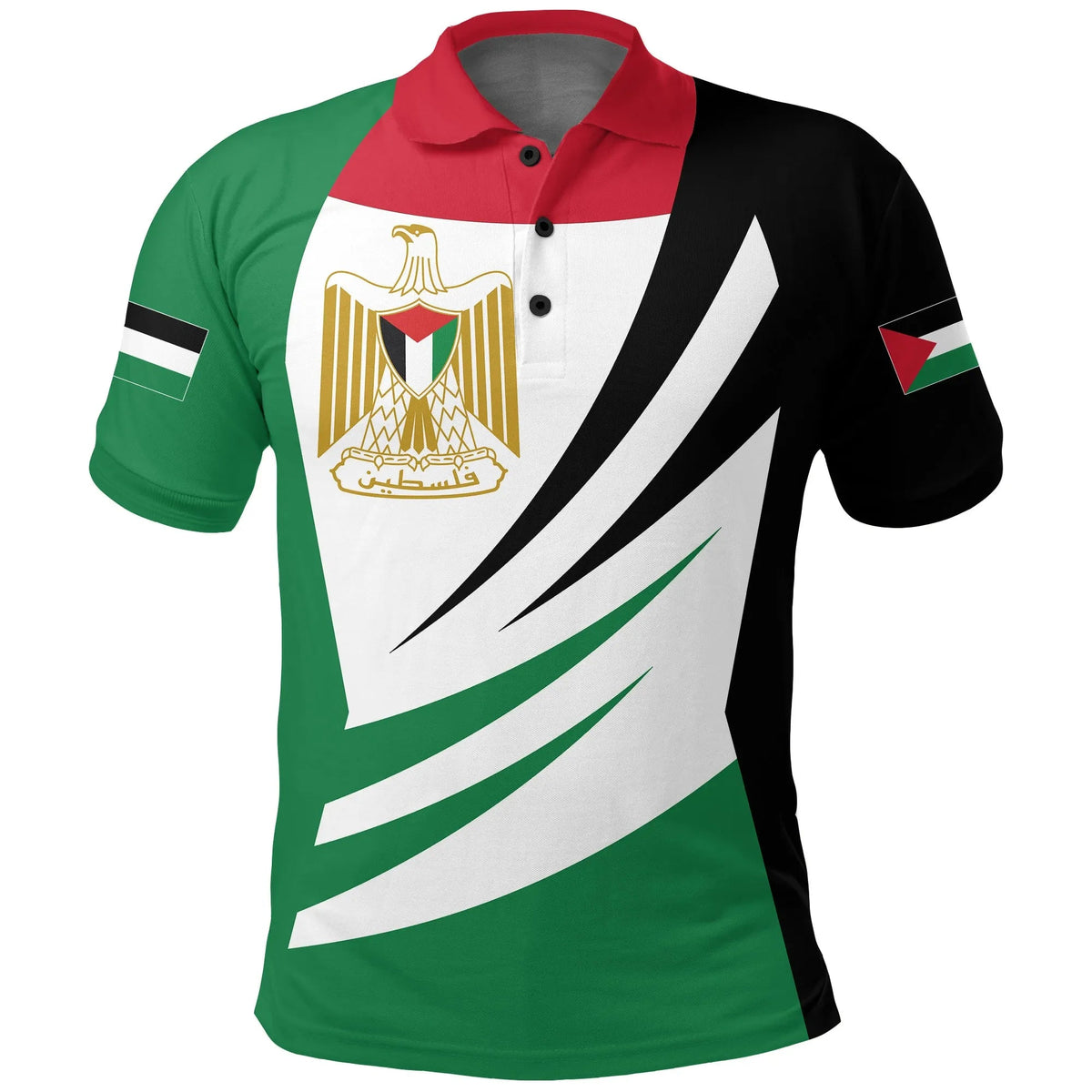 Palestine Polo Shirt Coat Of Arms BinCjou RLT13 - Wonder Print Shop
