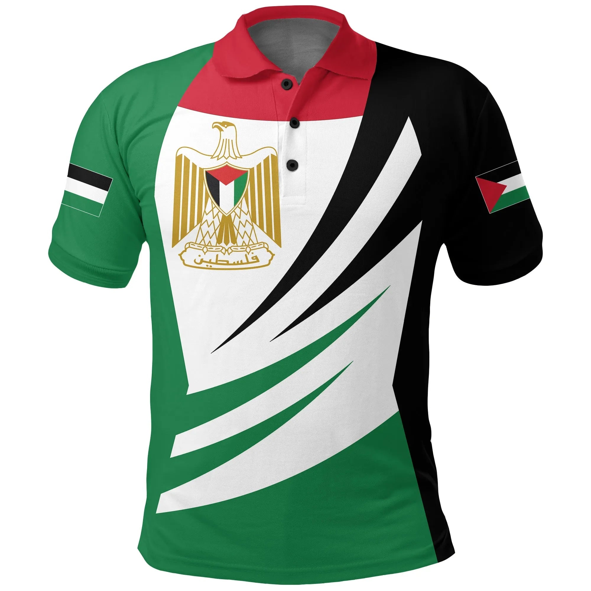 Palestine Polo Shirt Coat Of Arms BinCjou RLT13 - Wonder Print Shop