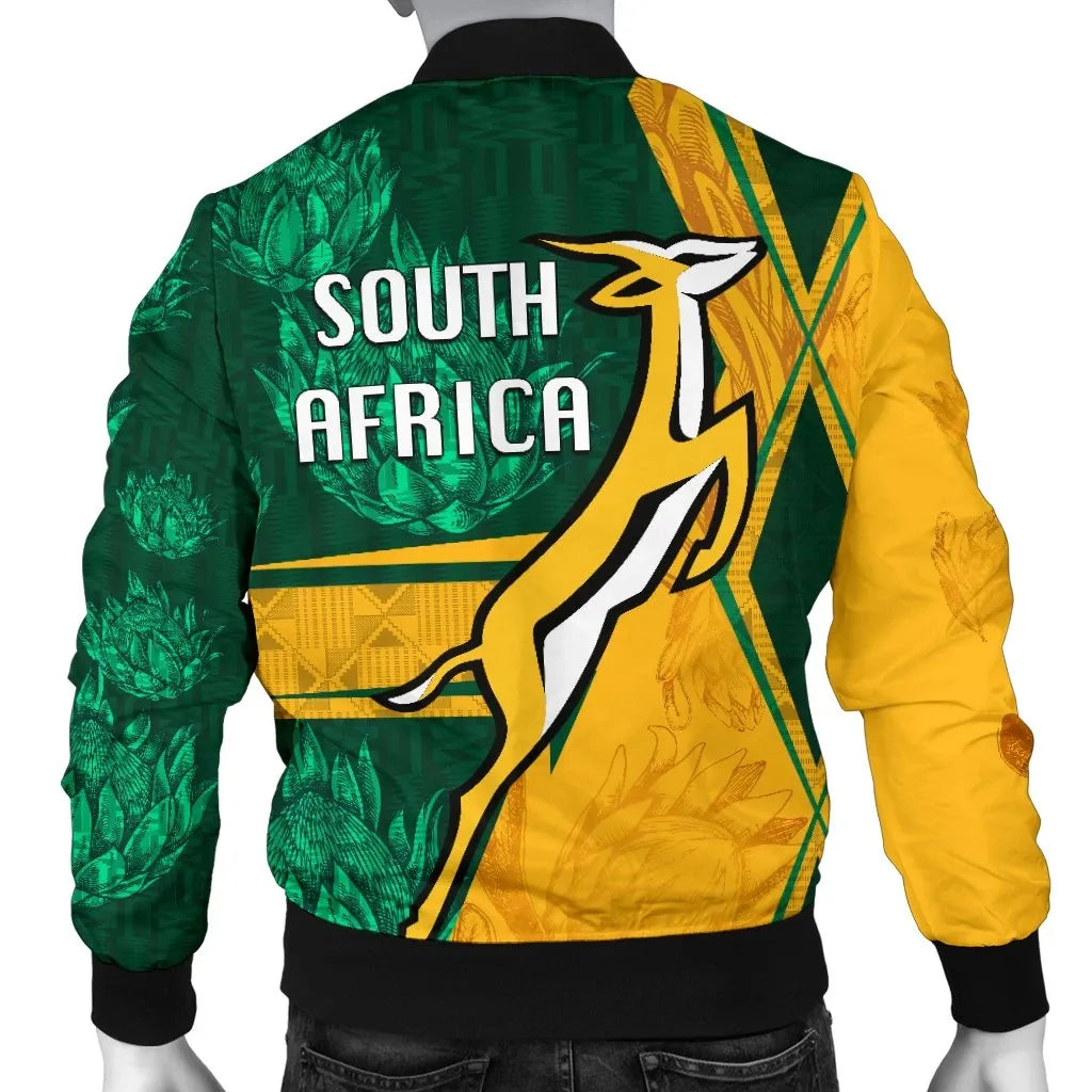 South Africa Mens Bomber Jacket Springboks Rugby Be Fancy RLT8 - Wonder Print Shop