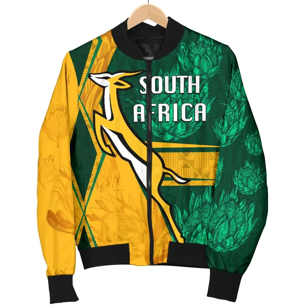 South Africa Mens Bomber Jacket Springboks Rugby Be Fancy RLT8 - Wonder Print Shop