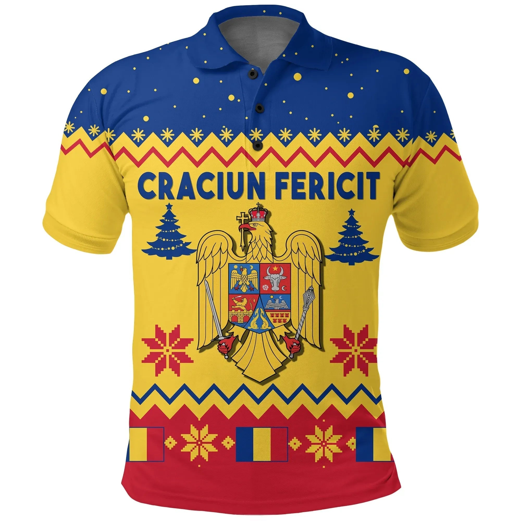 romania-christmas-polo-shirt-eagle