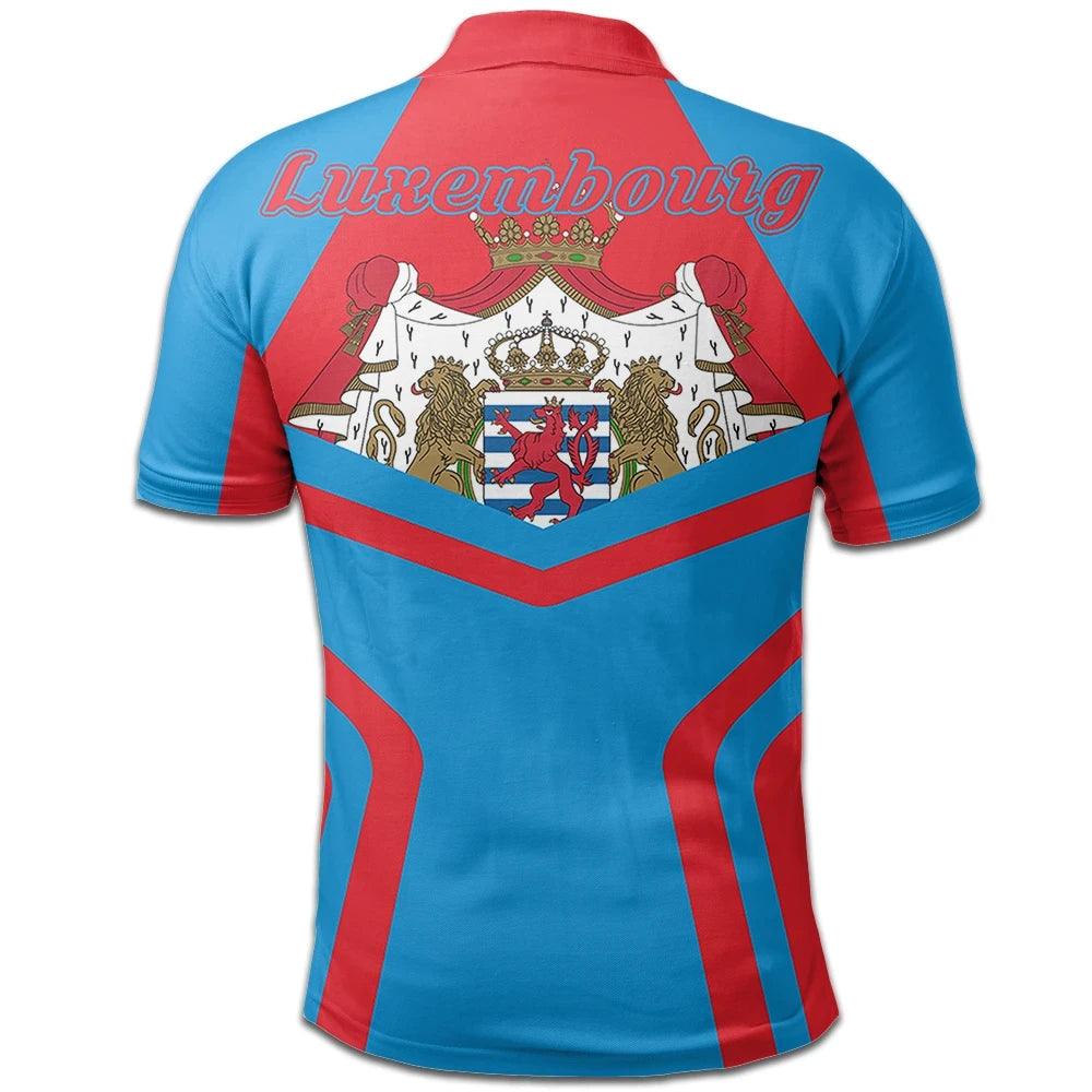Luxembourg Polo Shirt Coat Of Arms My Style5 RLT6 - Wonder Print Shop