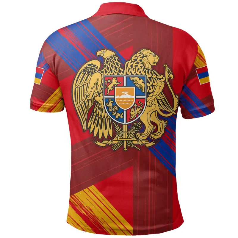 Armenian Polo Shirt Flag Grunge Style RLT8 - Wonder Print Shop