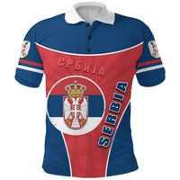 Serbia Polo Shirt Circle Stripes Flag Balkan RLT7 - Wonder Print Shop