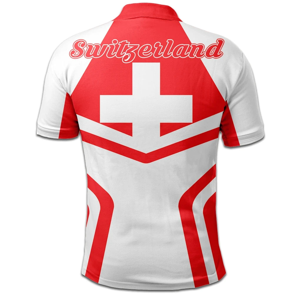 Switzerland Polo Shirt Coat Of Arms My Style RLT13 - Wonder Print Shop