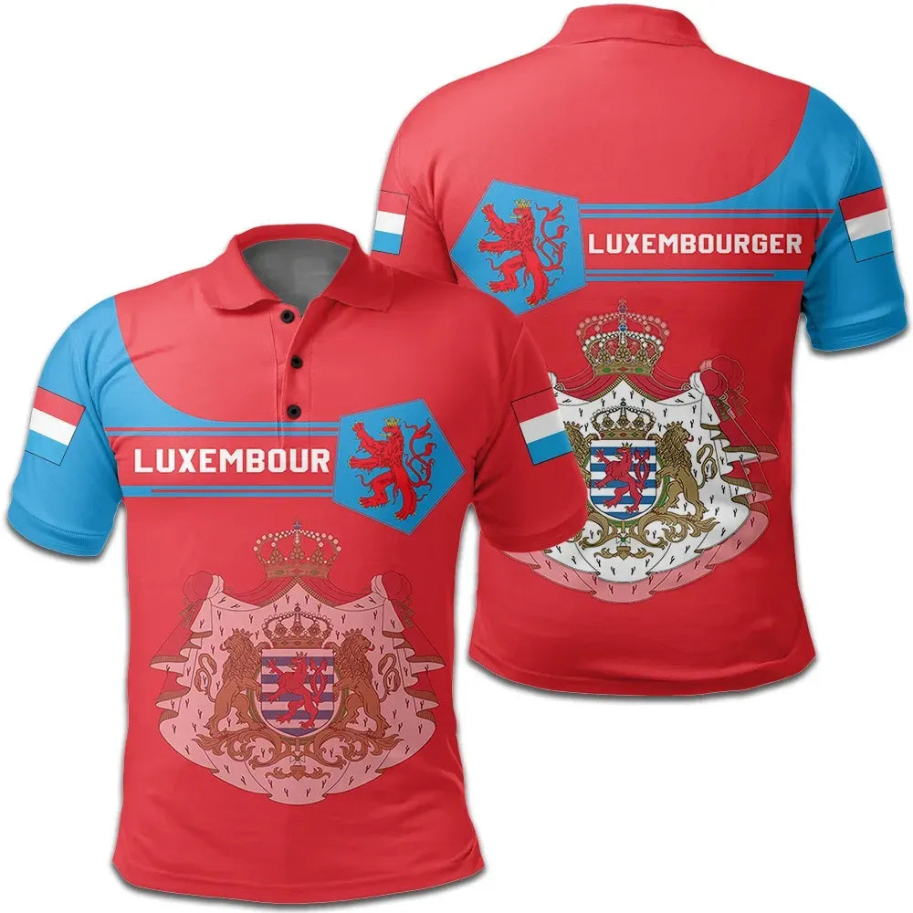 luxembourg-coat-of-arms-polo-shirt-simple-style8