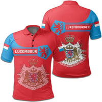 Luxembourg Polo Shirt Coat Of Arms Simple Style8 RLT6 - Wonder Print Shop